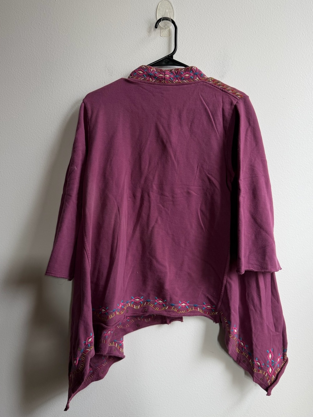 Johnny Was Kaira Embroidered Draped Cardigan - Picture 2 of 3